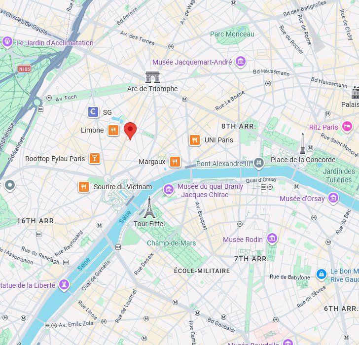 6 rue Galilée 75116 Paris